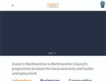 Tablet Screenshot of investinrenfrewshire.com